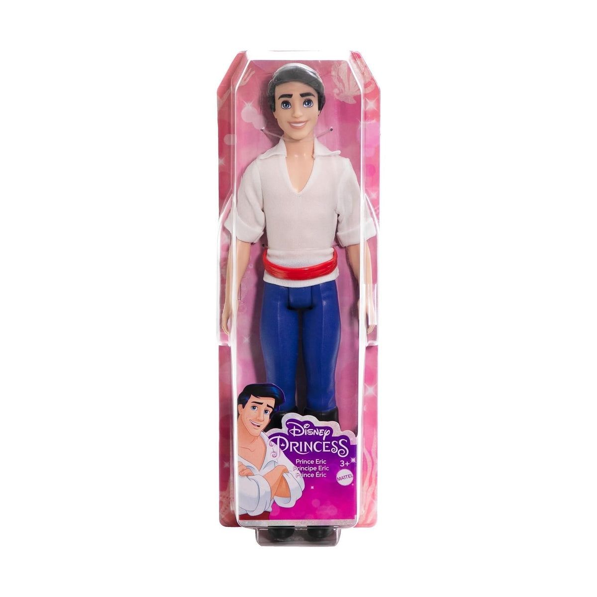 Barbie Mattel Disney Princess Toys, Prince Eric Posable Fashion Doll in Signature Outfit by Mattel