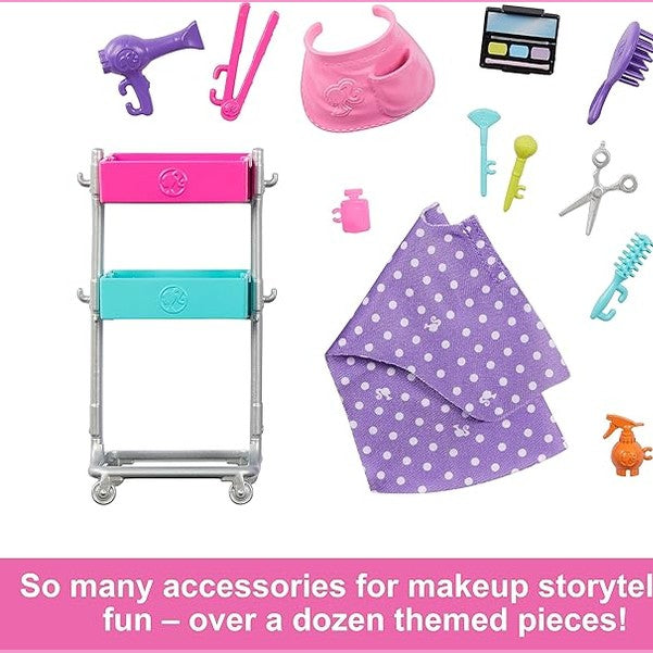 Barbie Stylist Doll & 14 Accessories, Blonde Barbie "Malibu" Fashion Doll by Mattel