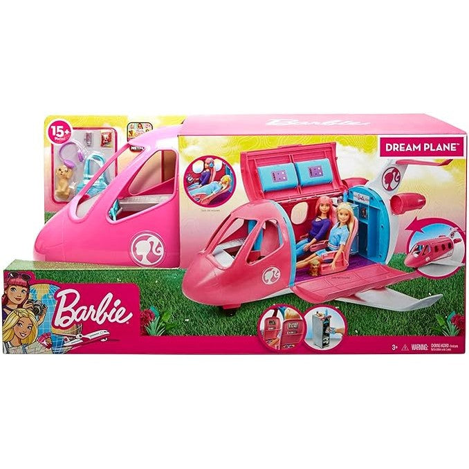 Barbie Toy Airplane Playset, Dreamplane with 15+ Doll-Sized Accessories by Mattel