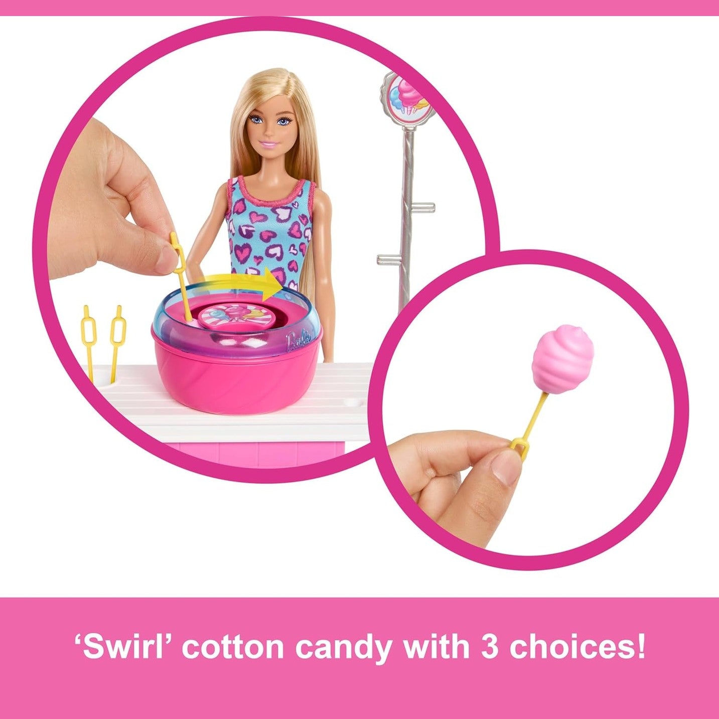 Beach Detectives Malibu Doll & Cotton Candy Game Booth Playset by Mattel