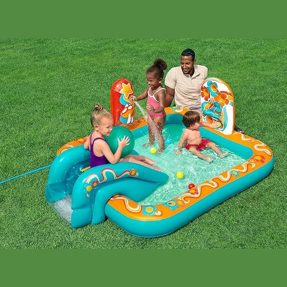 Bestway 1.93m x 1.52m x 74cm Retro Groove Play Center by BESTWAY