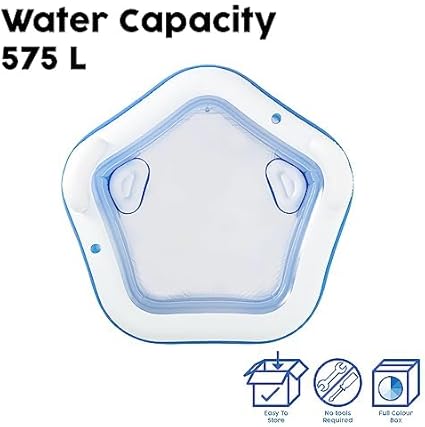 Bestway Family Paddling Pool Inflatable Swimming Pool with Built-in Seats by BESTWAY