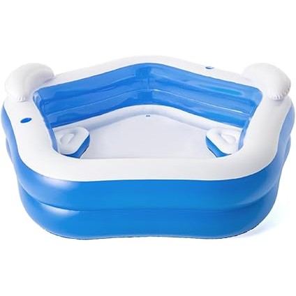 Bestway Family Paddling Pool Inflatable Swimming Pool with Built-in Seats by BESTWAY