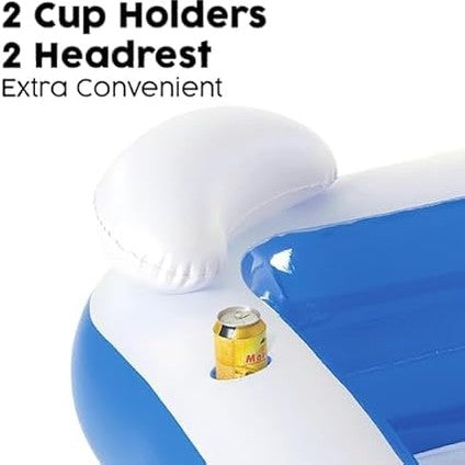 Bestway Family Paddling Pool Inflatable Swimming Pool with Built-in Seats by BESTWAY