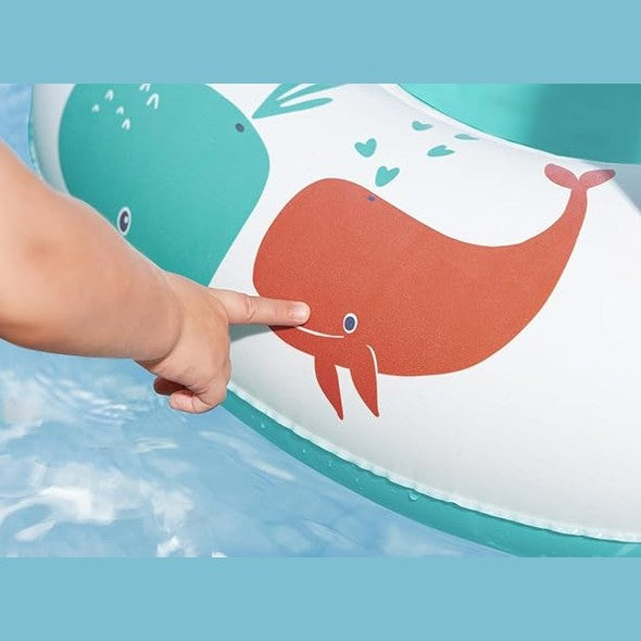 Bestway UV Care Comfort Plush Shaded Baby Boat Sea Animals 84X67cm by BESTWAY