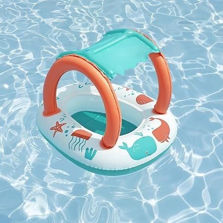 Bestway UV Care Comfort Plush Shaded Baby Boat Sea Animals 84X67cm by BESTWAY