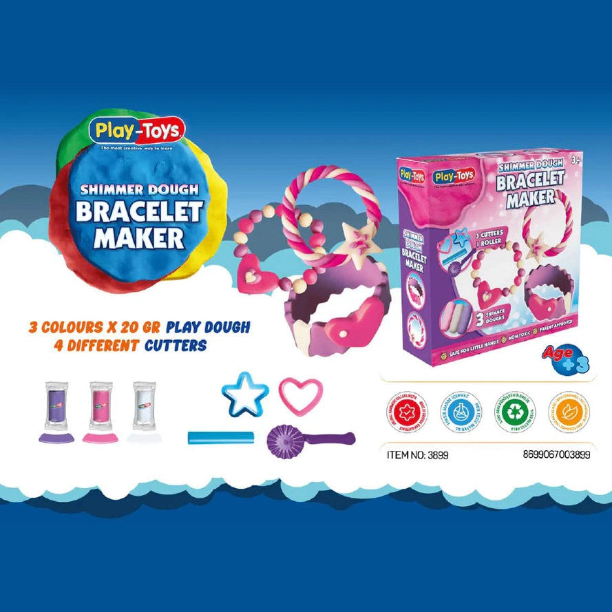 Bracelet Maker Dough Set - 3 Colours & Tools