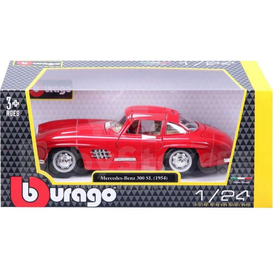Burago 1:24 w/o stand - MERCEDES BENZ 300 SL (1954) Diecast Model Car by Burago