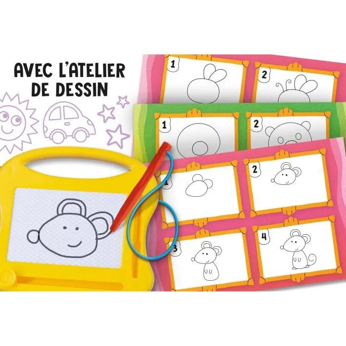 CAROTINA Apprentissage de l'alphabet Mini ardoise magique by Lisciani