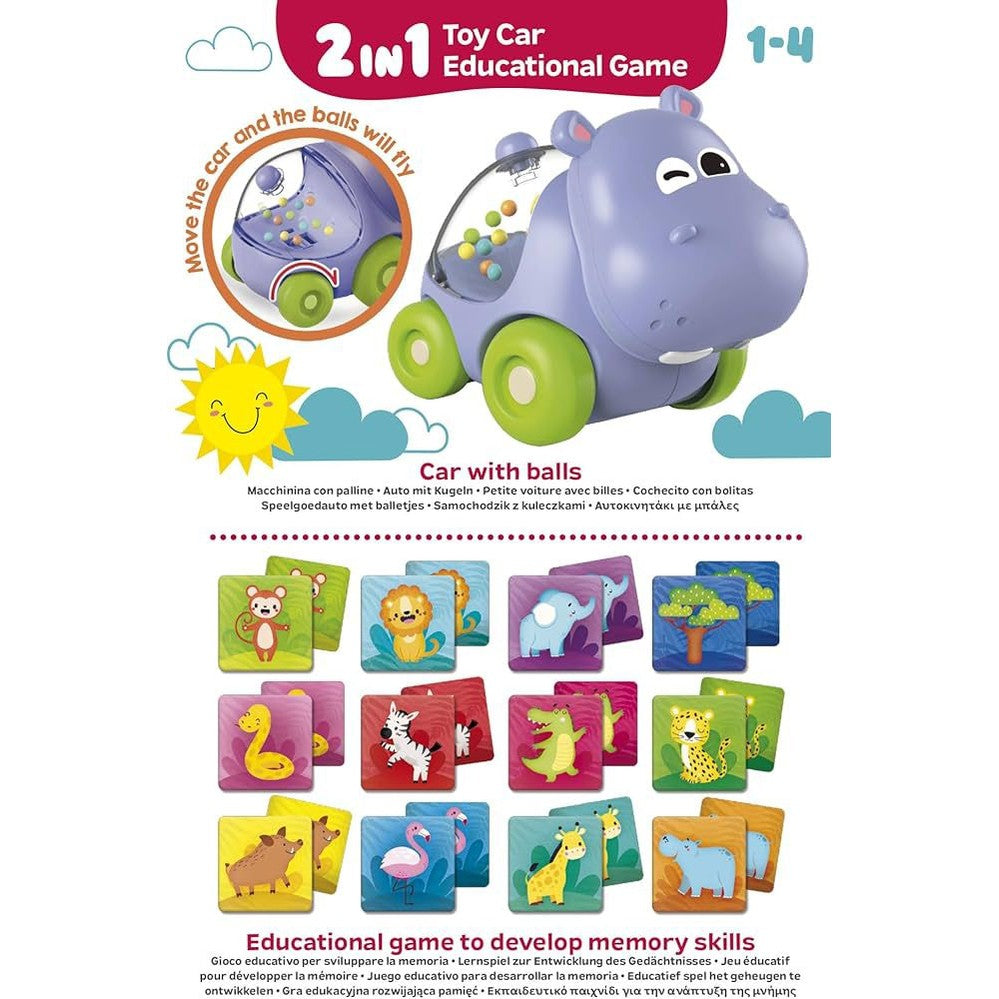 CAROTINA BABY 2in1 BABY CAR & MEMO by Lisciani