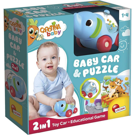 CAROTINA BABY 2in1 BABY CAR & PUZZLE by Lisciani