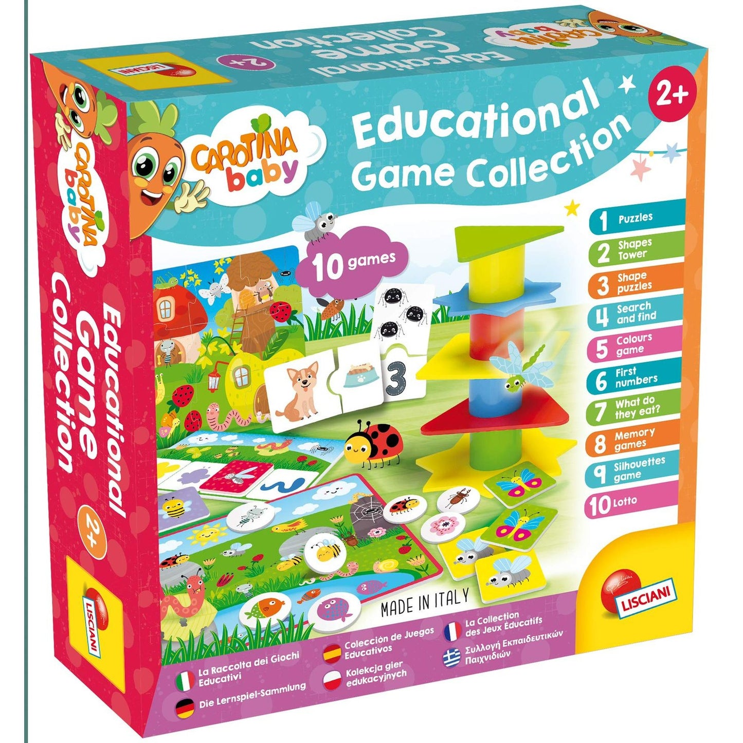 CAROTINA BABY EDUCATIONAL GAME COLLECTION by Lisciani