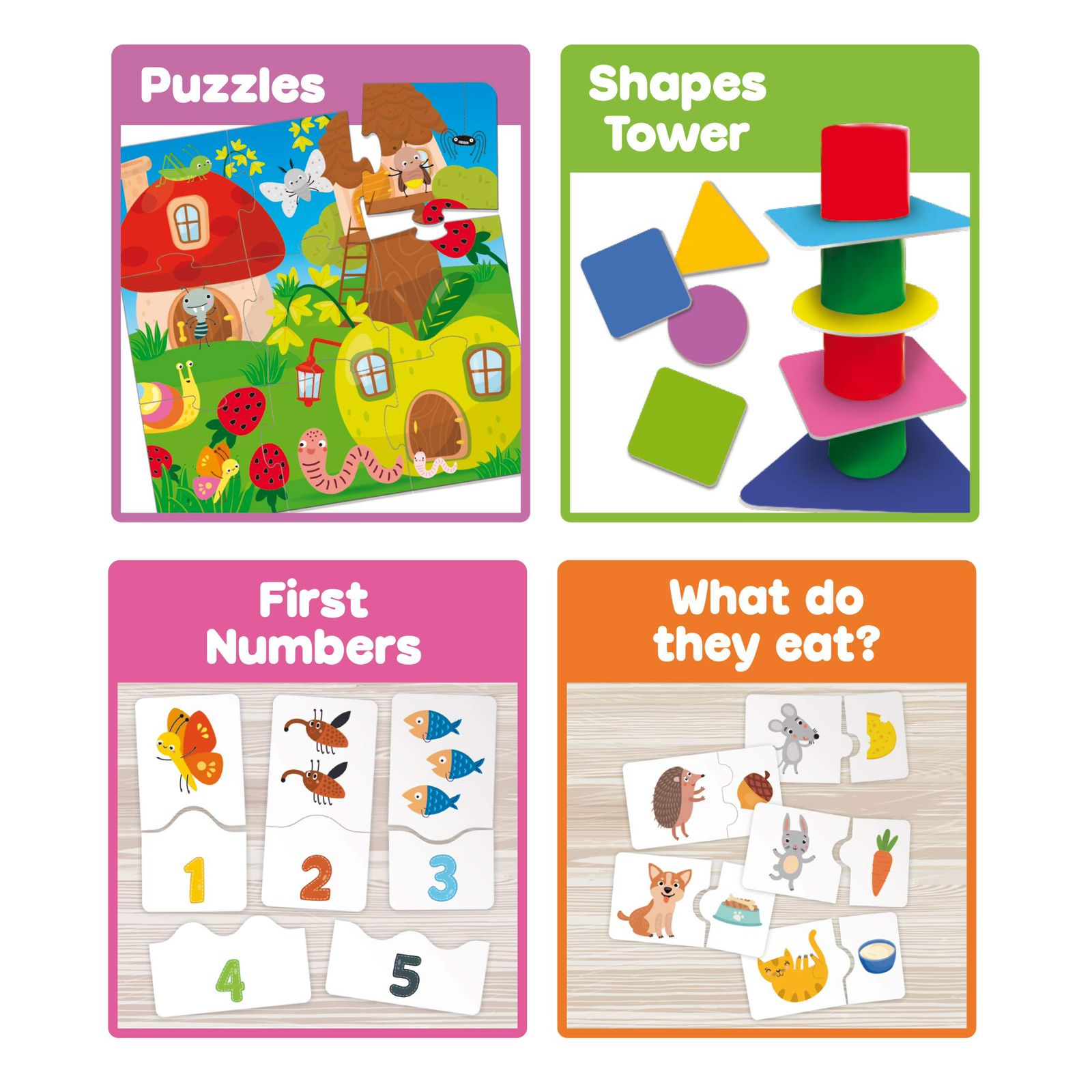 CAROTINA BABY EDUCATIONAL GAME COLLECTION by Lisciani