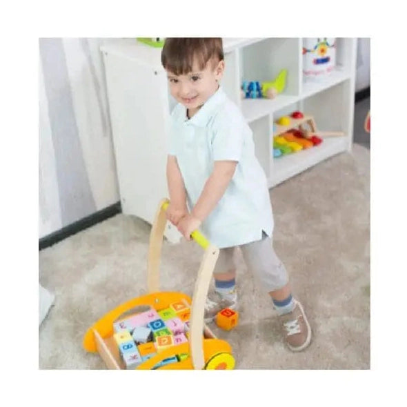 CLASSIC WORLD BABY WALKER WITH BLOCKS by Classic World