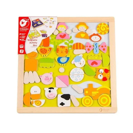 CLASSIC WORLD FARM MAGNETIC ACTIVITY BOX by Classic World