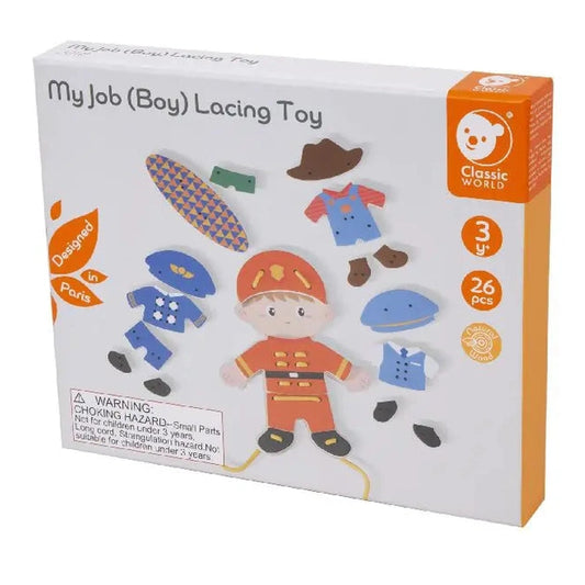 CLASSIC WORLD MY JOB LACING TOY (BOY) by Classic World