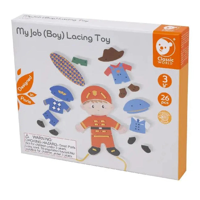 Classic World My Job Lacing Toy (Boy)