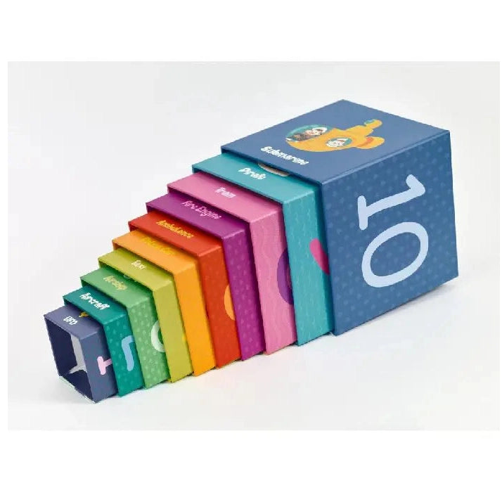 CLASSIC WORLD TRANSPORTATION STACKING CUBES by Classic World
