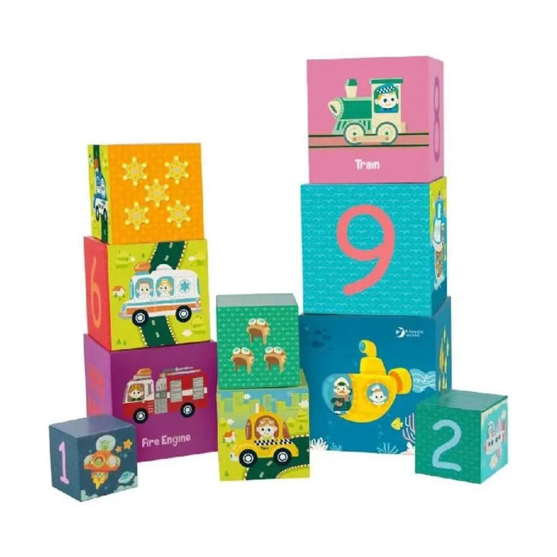 CLASSIC WORLD TRANSPORTATION STACKING CUBES by Classic World