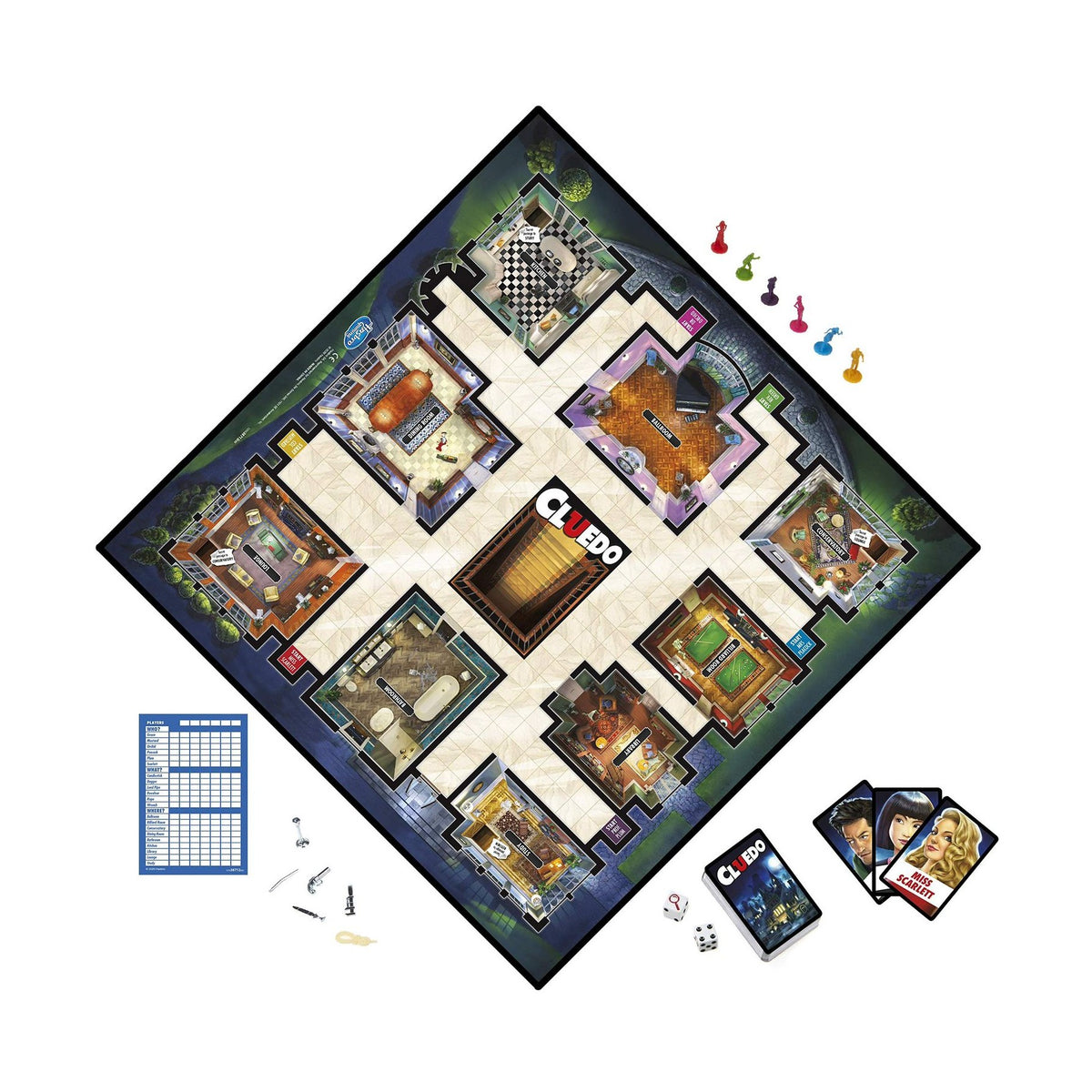 CLUEDO THE CLASSIC MYSTERY GAME by Hasbro