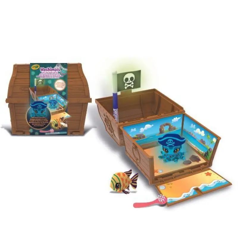 CRAYOLA – WASHIMALS OCEON GLOW PETS – TRESURE CHEST by Crayola