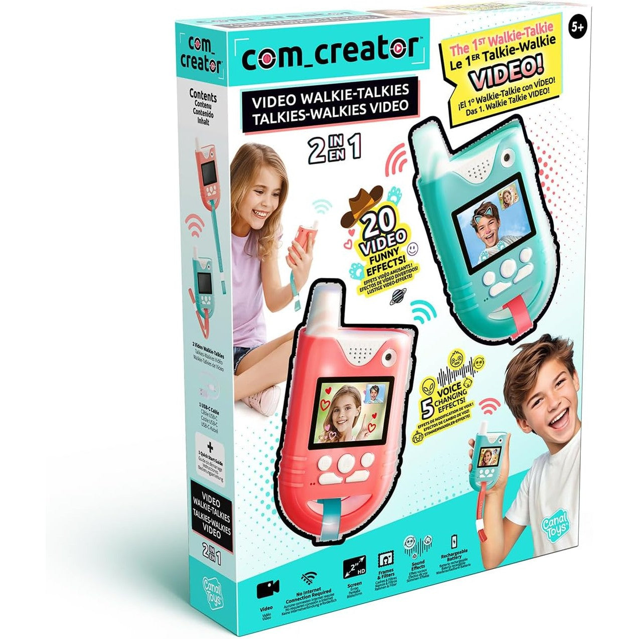 Canal Toys - 2-in-1 Video Walkie-Talkie by Canal Toys