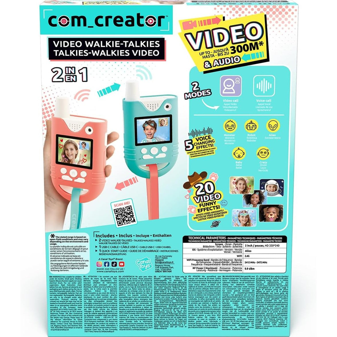 Canal Toys - 2-in-1 Video Walkie-Talkie by Canal Toys