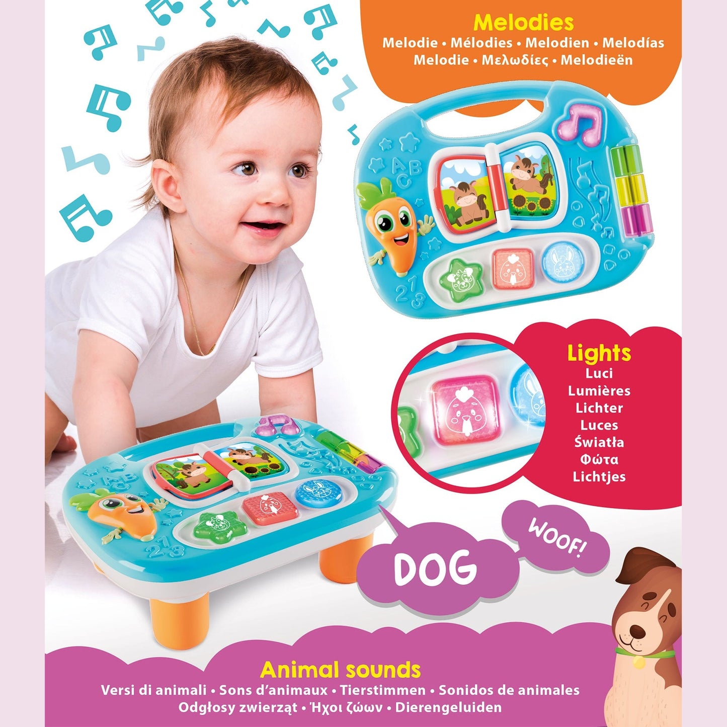 Carotina Mini Educational Table Animals by Lisciani