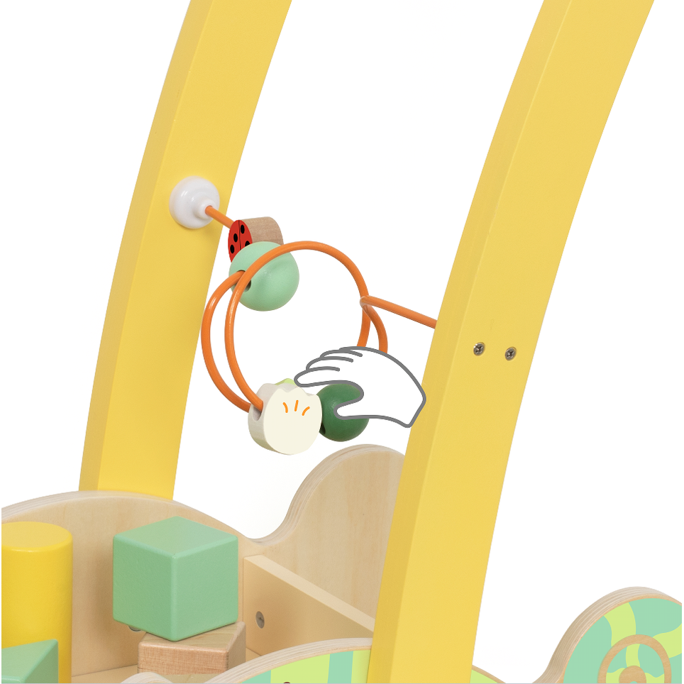 Chameleon Baby Walker with Blocks by Classic World