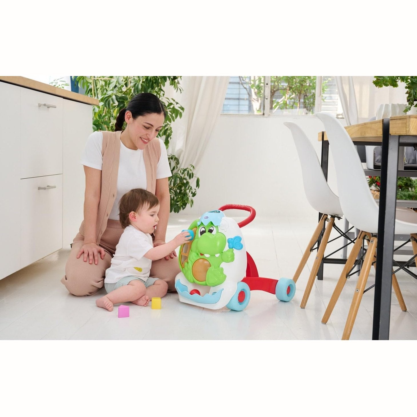 Chicco First Steps Dinosaur Shaped Toddler Walker by Chicco