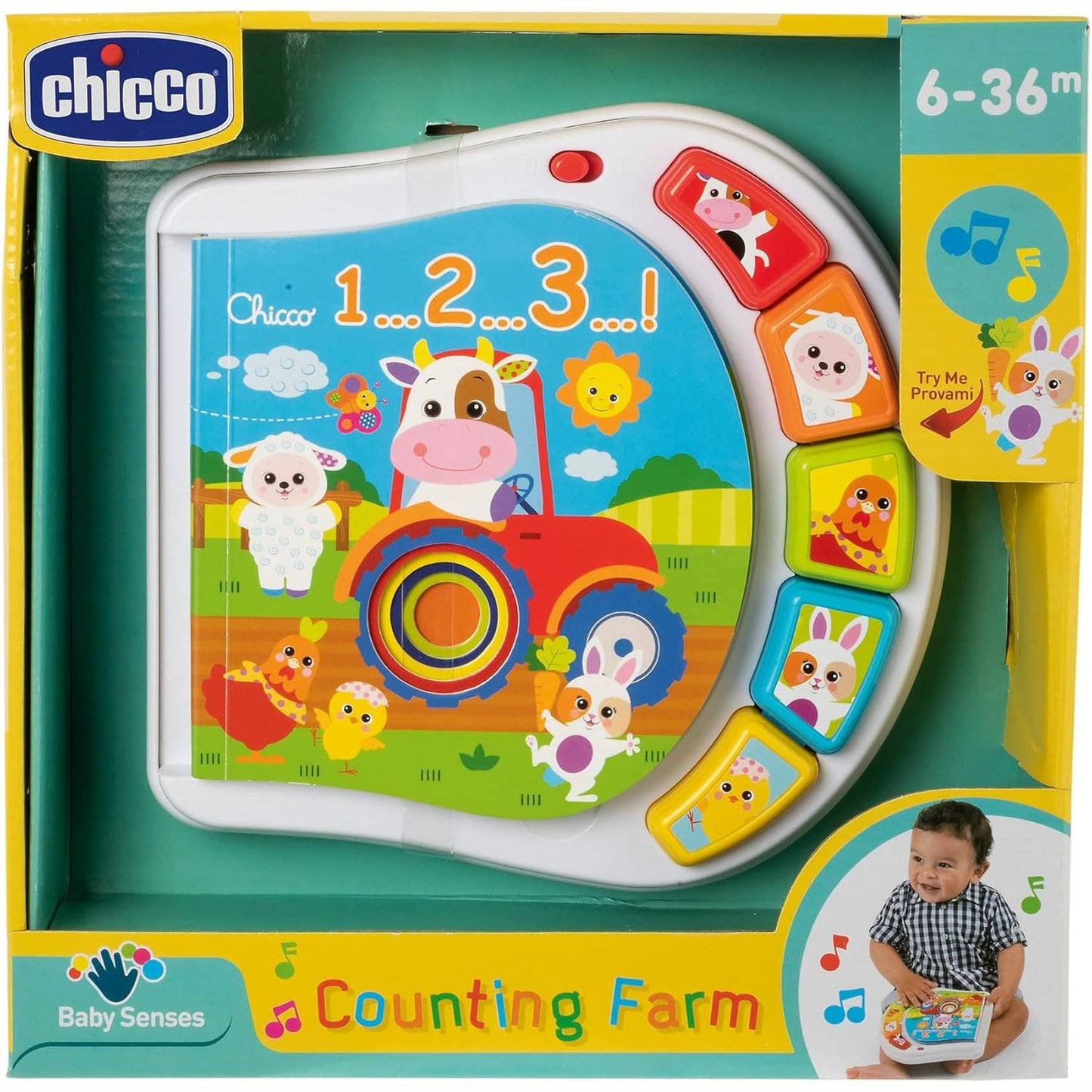 Chicco Numbers Colour Farm Book by Chicco