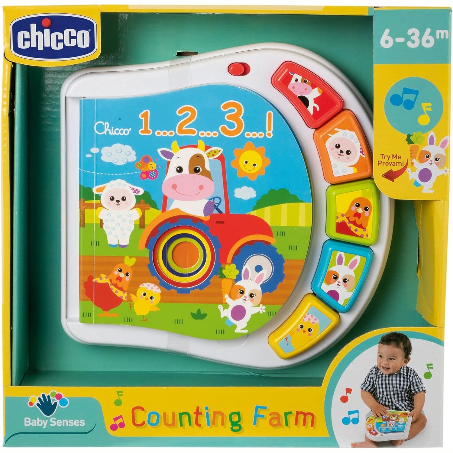 Chicco Numbers Colour Farm Book by Chicco