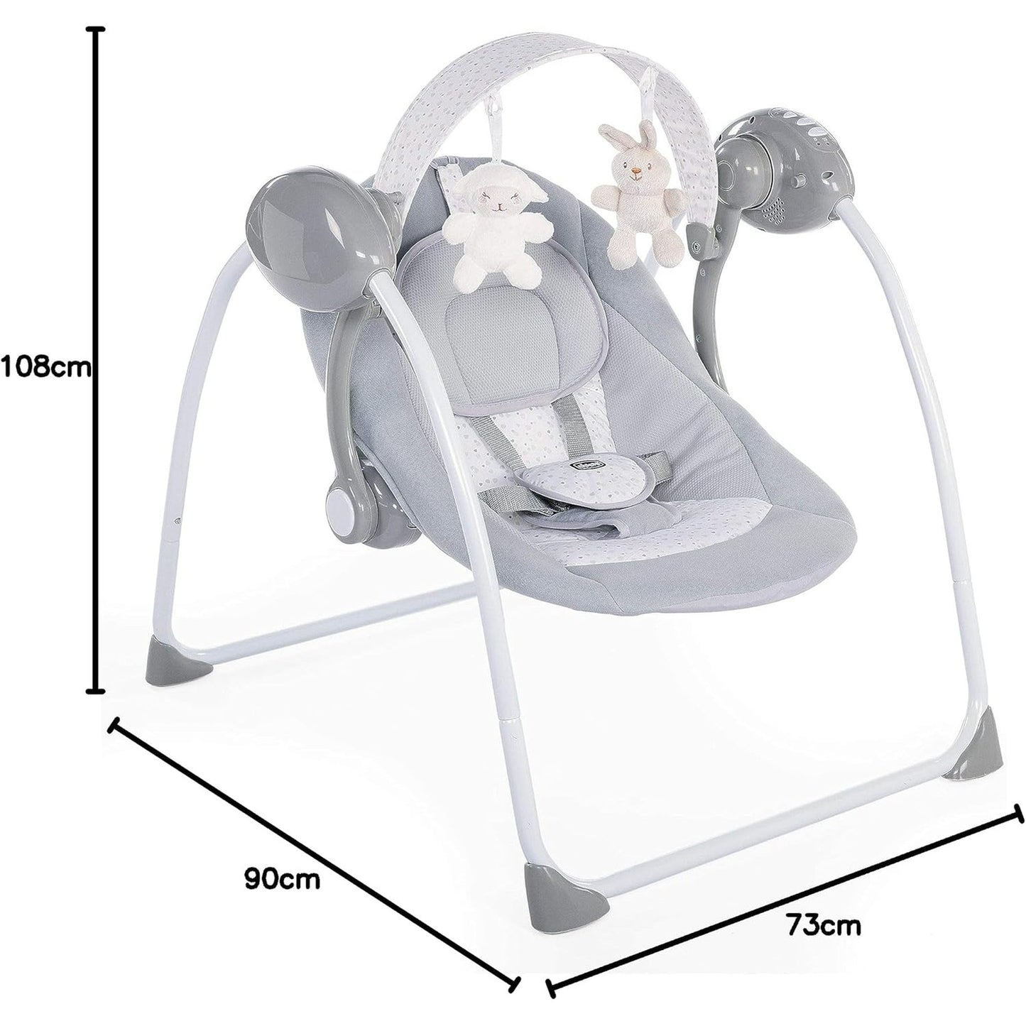Chicco Relax & Play Swing for Babies, Cool Grey by Chicco
