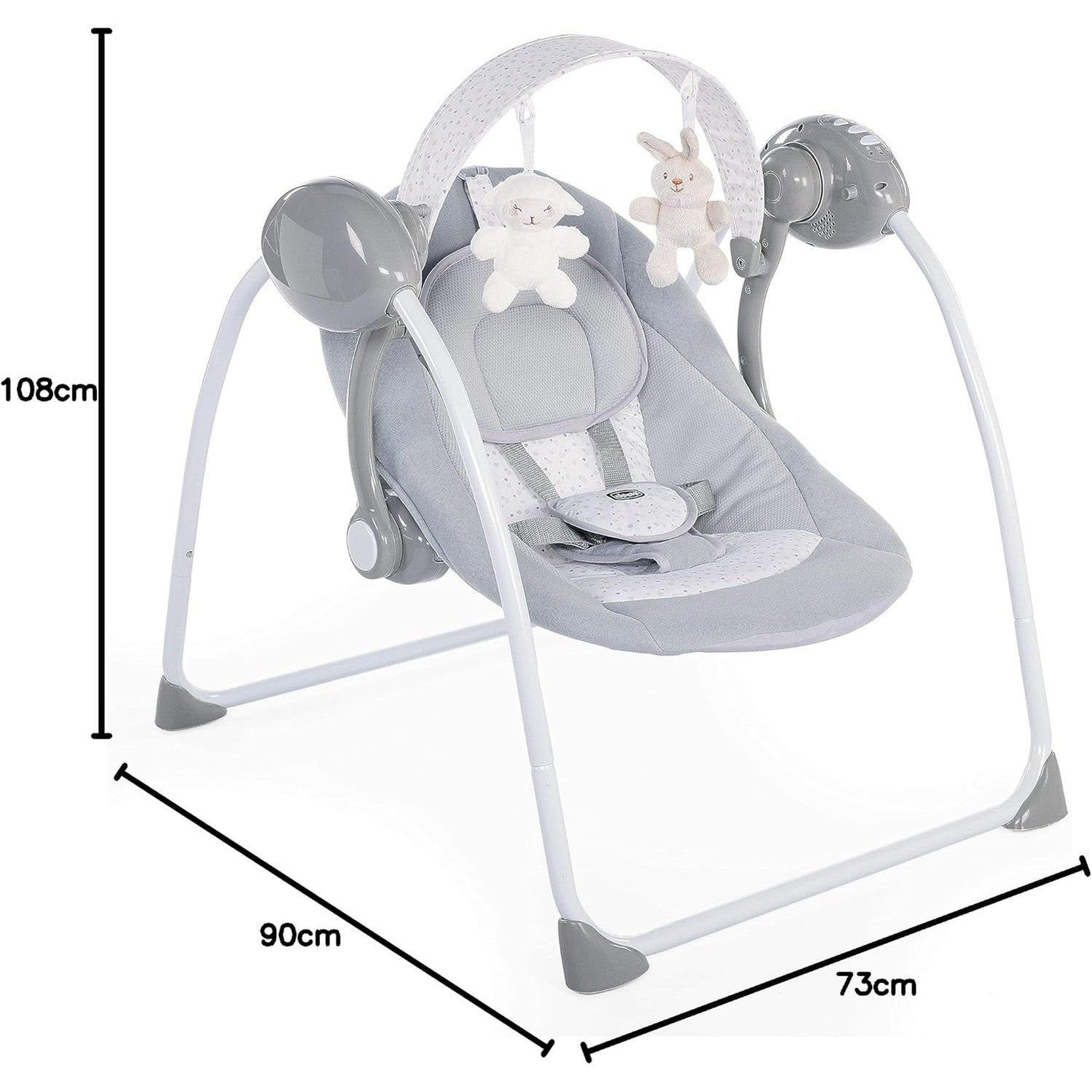 Chicco Relax & Play Swing for Babies, Cool Grey by Chicco
