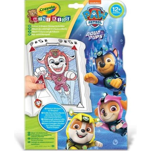 Crayola Paw Patrol Colour & Shapes Activity Book by Spin Master