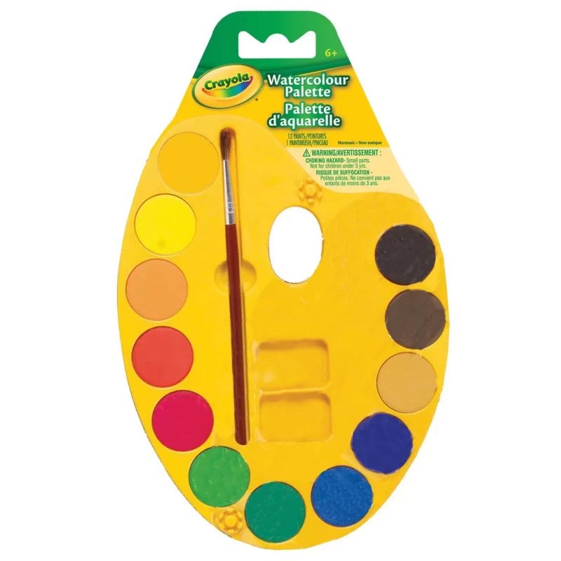 Crayola Watercolour Paint Palette, 12 Colours by Crayola