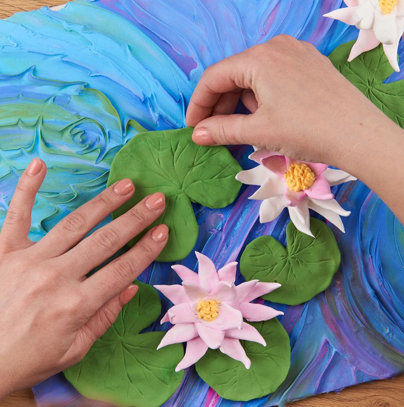 Creative SET " Water lilies " ТМ ОКТО 30*40 сm 10003