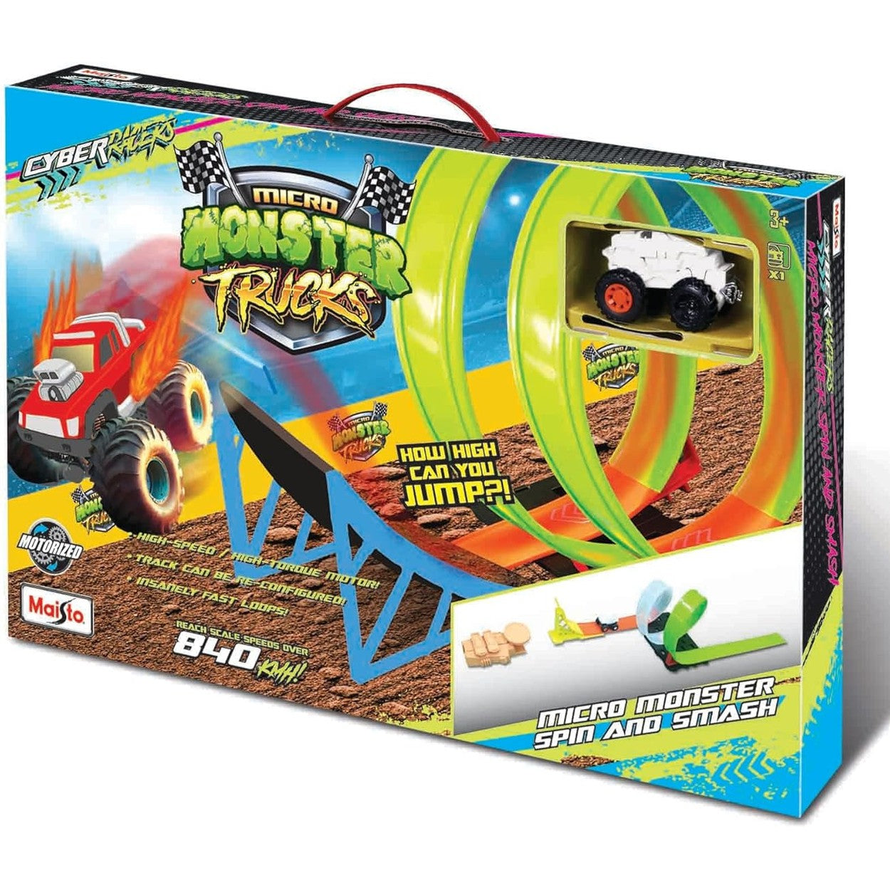 Cyber Racers Micro Monster Spin & Smash