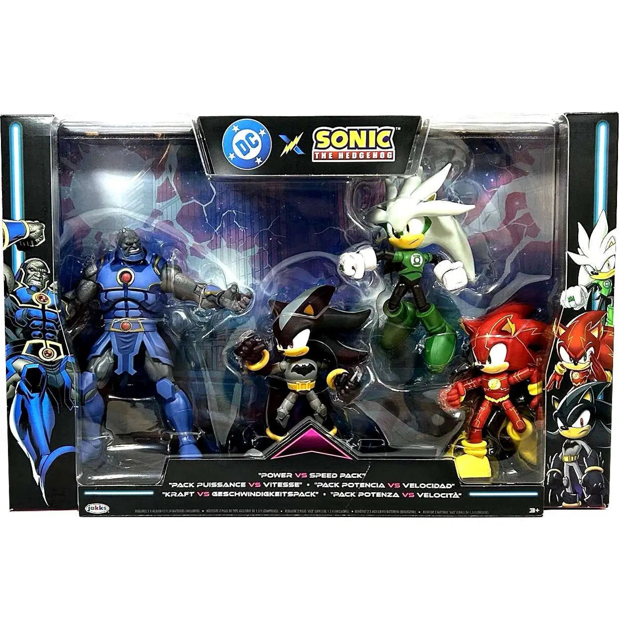DC x Sonic Power vs Speed Action Figure Multipack by JAKKS Pacific