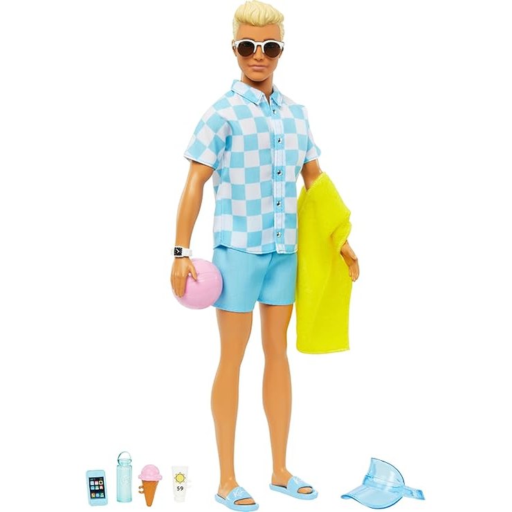 DELUXE KEN BEACH DOLL by Mattel