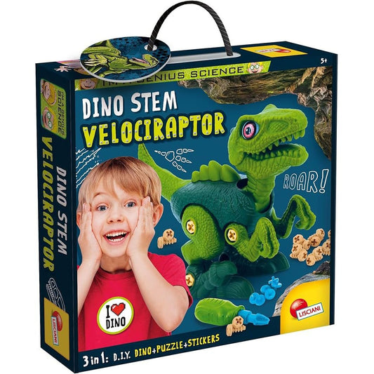 DINO STEM VELOCIRAPTOR by Lisciani