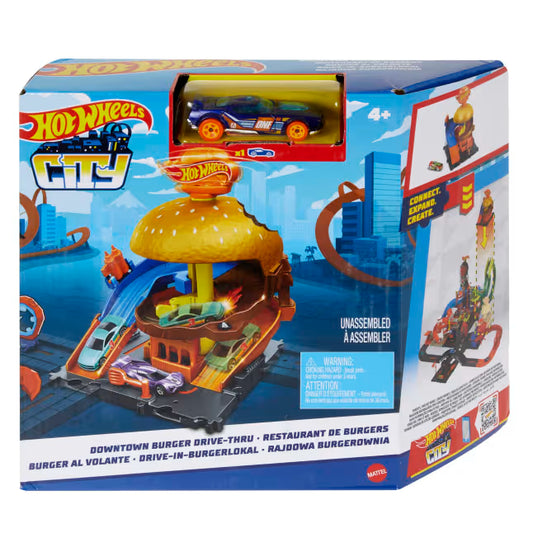 DOWNTOWN BURGER DRIVE-THRU by Mattel