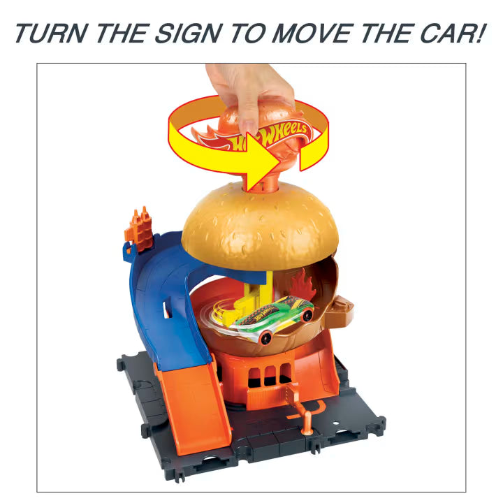 DOWNTOWN BURGER DRIVE-THRU by Mattel