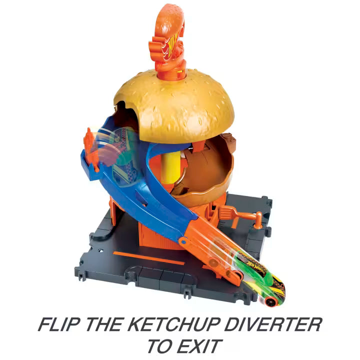 DOWNTOWN BURGER DRIVE-THRU by Mattel