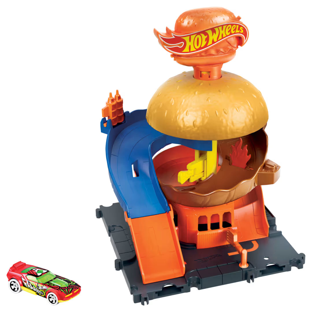 DOWNTOWN BURGER DRIVE-THRU by Mattel