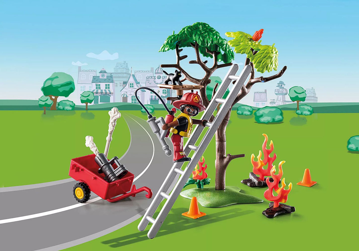 Playmobil DUCK ON CALL - Fire Rescue Action: Cat Rescue (70917)