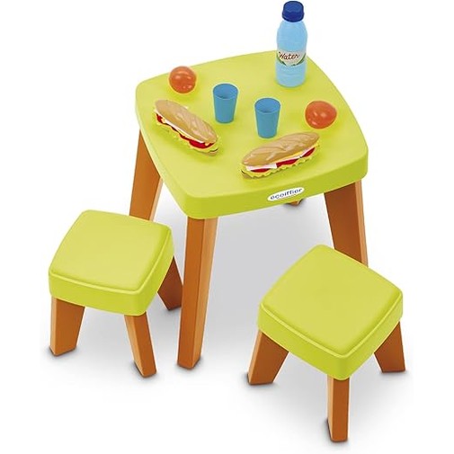 Ecoiffier Picnic Table Set and Stool by Ecoiffier