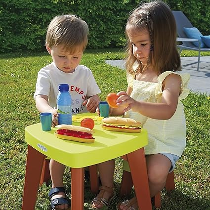 Ecoiffier Picnic Table Set and Stool by Ecoiffier