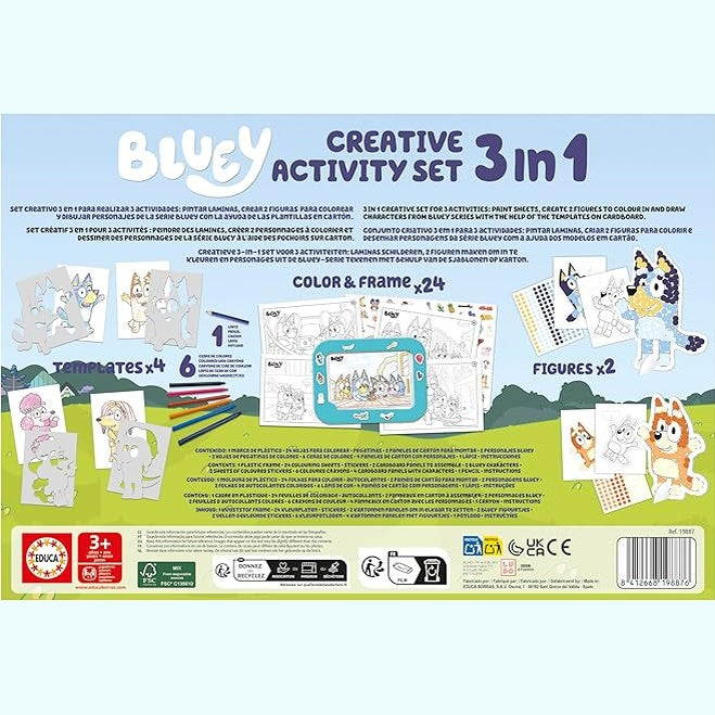 Educa - Bluey 3-in-1 Creative Set by Educa