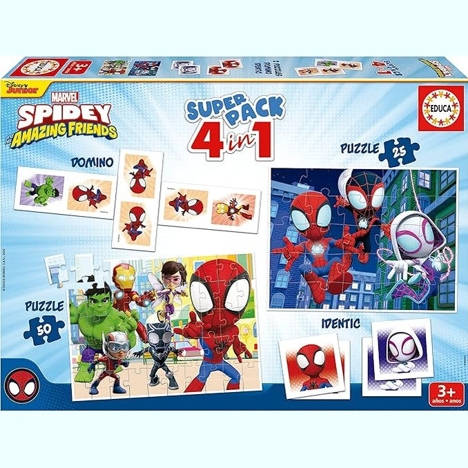 Educa - Spidey and his Super Friends Superpack 4-in-1 by Educa